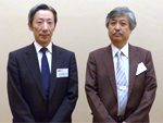 稲畑会長（左）と飯沼氏