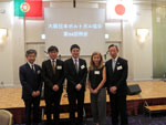 左から石川関西特命全権大使、湯淺氏、吉田氏、稲畑会長夫妻